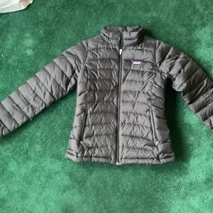 Black Patagonia puffy coat